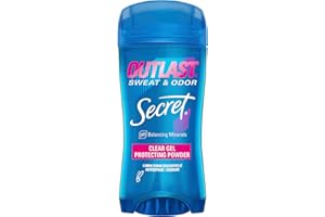 Secret Outlast Clear Gel Antiperspirant Deodorant for Women, Protecting Powder 2.6 oz