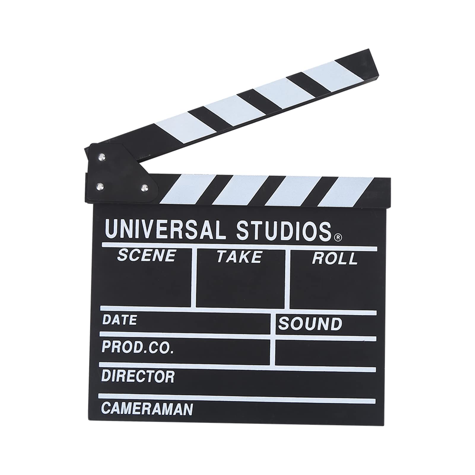 Director Clapperboard, Wooden Director's Film Movie Clapper Board Action Sign Prop Movie Slateboard 30 x 27 x 1.5cm