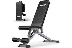 JOROTO Weight Bench, Adjustable Workout Bench Press, Foldable Strength Training Benches for Home Gym Full Body Workout, Incline Decline Flat Utility Workout Bench
