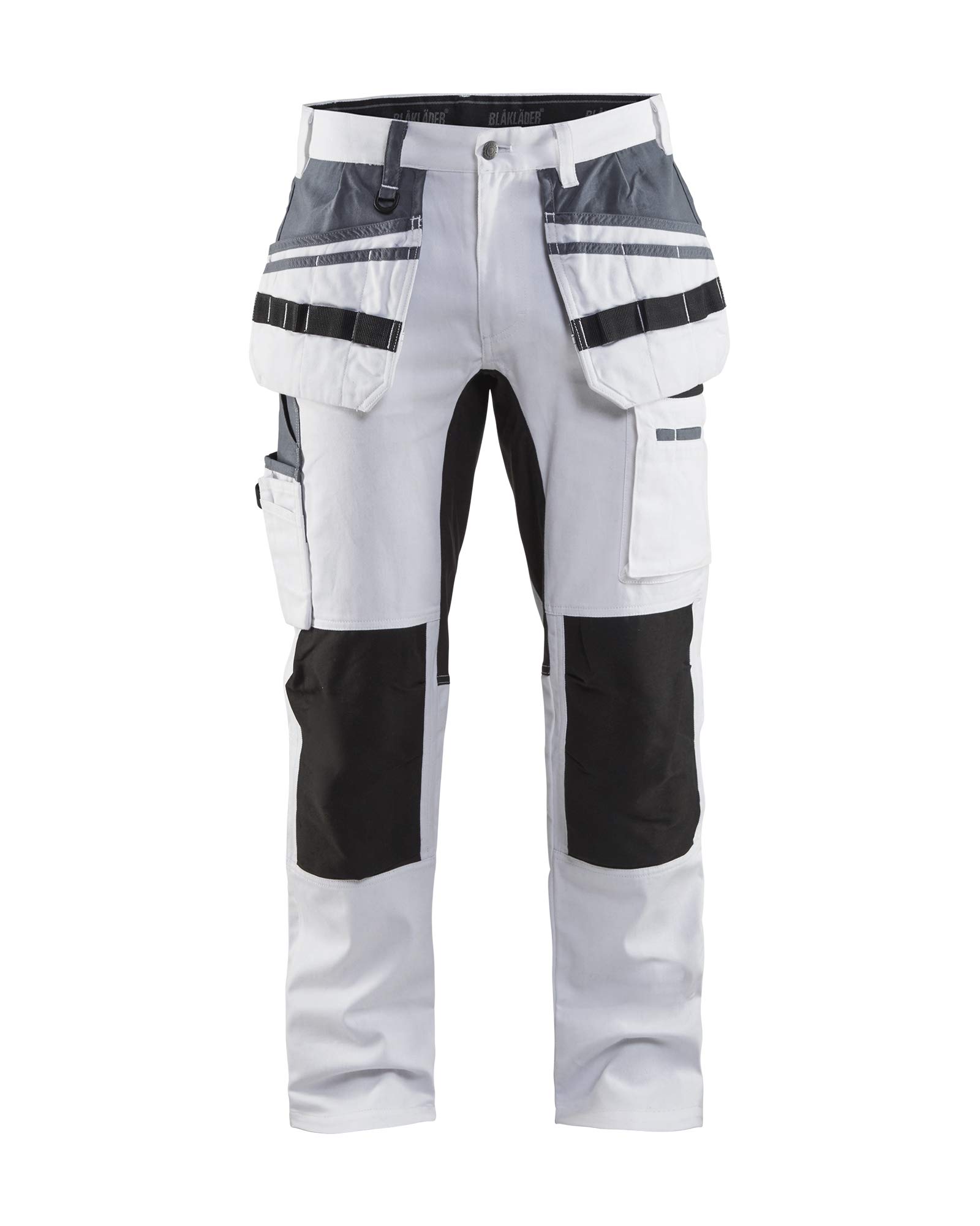 Blaklader 191010001099C62 Stretch Painter's Trousers, White/Black, Size C62