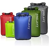 Frelaxy Dry Sack 3-Pack/5-Pack, Ultralight Dry Bags, Outdoor Sacks Keep Gear Dry for Hiking, Backpacking, Kayaking, Camping, 