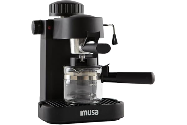 IMUSA USA GAU-18202 4 Cup Espresso/Cappuccino Maker,Black