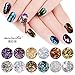 Sindy 12 Colors Chameleon Nail Sequins Glitter Dust Shinning Nail Mirror Glitter Paillette Powder DIY Decoration Chrome Pigment