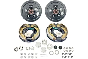 SOUTHWEST WHEEL Pre-Greased 5-4.5" Electric Brake Trailer Axle Brake Kit for 3,500 lbs. Trailer Axles