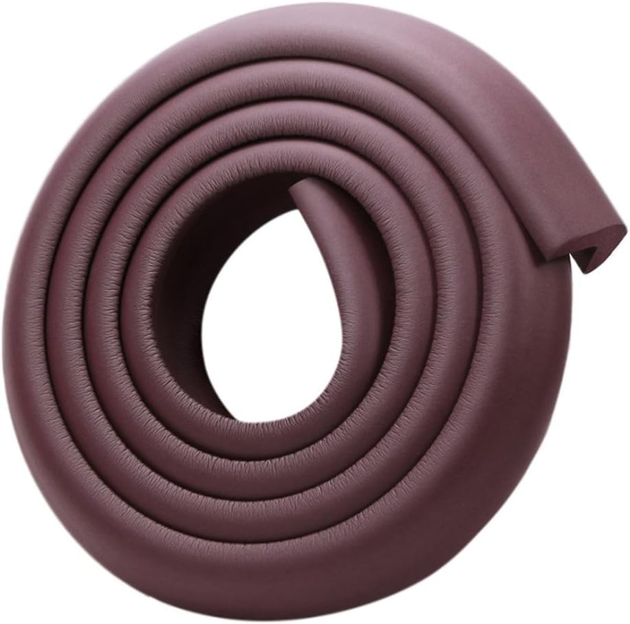 Transer L Edge Guard, 6.67ft Long Coverage, Baby Safety Proofing Accessories Protective Bumper for Furniture, Tables (Brown #3)
