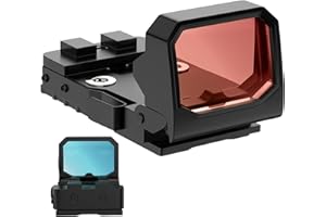 Vcxaykey Flip Up Red Dot Sight, Compact and Lightweight RMR Red Dot Sights for Pistols, Reflex Sight for Pistol for 20mm Picatinny Rail RMR Mounts, Micro Red Dot for Outdoor Hunting