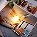 T45 Vintage Edison LED Bulb, 6W (60W Equivalent), Dimmable LED Light Bulbs, Filament LED Bulb 6W,Antique Style Light Bulbs, 2700K Warm White, E26 Medium Base Lamp, 550LM, 4 Pack