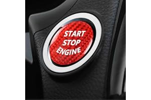 iolory Car Start Button Cover,Engine Start Stop Button Cover,Car Accessories Interior,Vehicle Key Ignition Switch Knob Protec