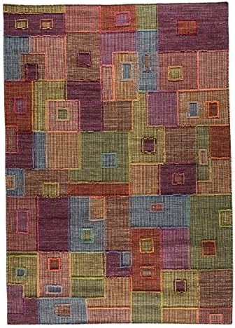 Flat Weave Area Rug in Multicolor (7 ft. 10 in. L x 5 ft. 6 in. W)