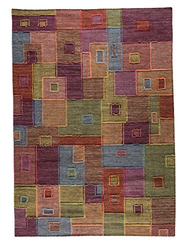 Flat Weave Area Rug in Multicolor (7 ft. 10 in. L x 5 ft. 6 in. W)