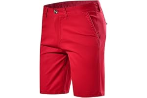 Zeiyignr Mens Golf Dress Shorts 7 Inch Casual Stretch Hiking Flat Front Quick Dry Lightweight Board Chino Short with Pockets