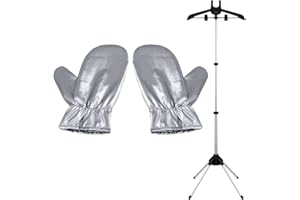 Handheld Garment Steamer Rack With 1 Pair Gloves,Clothes Steamer Stand,Steam Rack For Clothes,Steaming Hanger,Garment Steam R