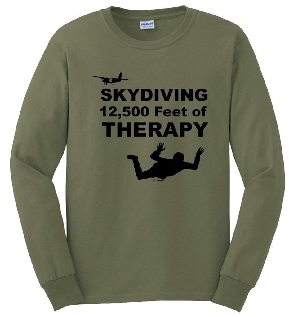 Skydiving Gift 12500 Feet Of Therapy Skydiver T Shirt 3662 Pilihax