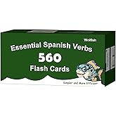 500+ Spanish Verbs Learning Flash Cards Flashcards for Beginners & Adult & Children 12+ (60 Essential Spanish Verbs + 60 Test Cards + 440 Basic) Tense Conjugation