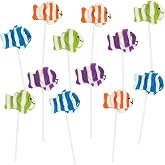Fun Express Clown Fish Suckers, 12 Individually Wrapped Lollipops | Hand Decorated, Great Sea Party Candy Favors, VBS 2026 Vacation Bible School Supplies/Decor