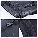 Leader Accessories Water Resistant Stadium Seat Cozy Portable Reclining Seat Folding Bleacher Chair with Arm Rest (D-Black)