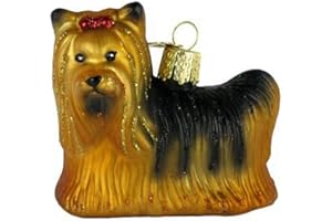 Old World Christmas Ornaments: Dog Collection Glass Blown Ornaments for Christmas Tree, Yorkie
