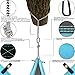 Double Camping Hammock With Straps – UNIQUE 4in1│Complete Fast Setup Hammocks Bundle, Waterproof, Lightweight Parachute Nylon, in Compression Tree Sack Blue