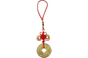 FENGSHUIBRINGLUCK Feng Shui Zodiac Bronze Coin Pendant Decoration Amulet (Tiger/Horse/Dog)