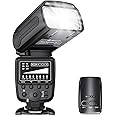 Powerextra Flash Speedlite, 2.4G Wireless Flash Trigger Transmitter Kit for CA Nikon Panasonic Olympus Pentax and Sony DSLR Camera, Digital Cameras with Standard Hot Shoe