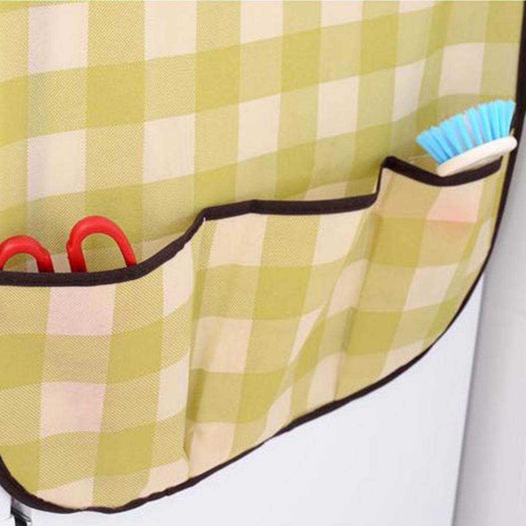 Oguine Anti-dust Refrigerator Covers with Storage Bag Organizer Decor Kitchen Supplies Space Saver Bags