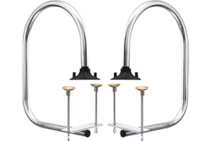 ZEDFIRE Pack of 2 Waitress Stall/Service Rail, Single Arm Bar Service Rail, 18-Gauge Tubing with Chrome Finish, Area for Waitstaff to Retrieve Drinks, Avoid a Busy and Hectic Crowd for Staff