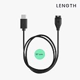 kwmobile USB Charging Cable for Garmin Instinct 2 2X 2S Crossover Tide Black view 3