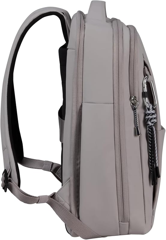 Wander Last - Damen Laptop-Rucksack 14.1" (37.5 cm) - Business & Schulrucksack mit Flaschenhalter, Ergonomisch, Wasserabweisend - 14L - Rosa (Ash Rose)