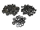 RackGold® Black 10-32 Cage Nut & Screws w/Washers