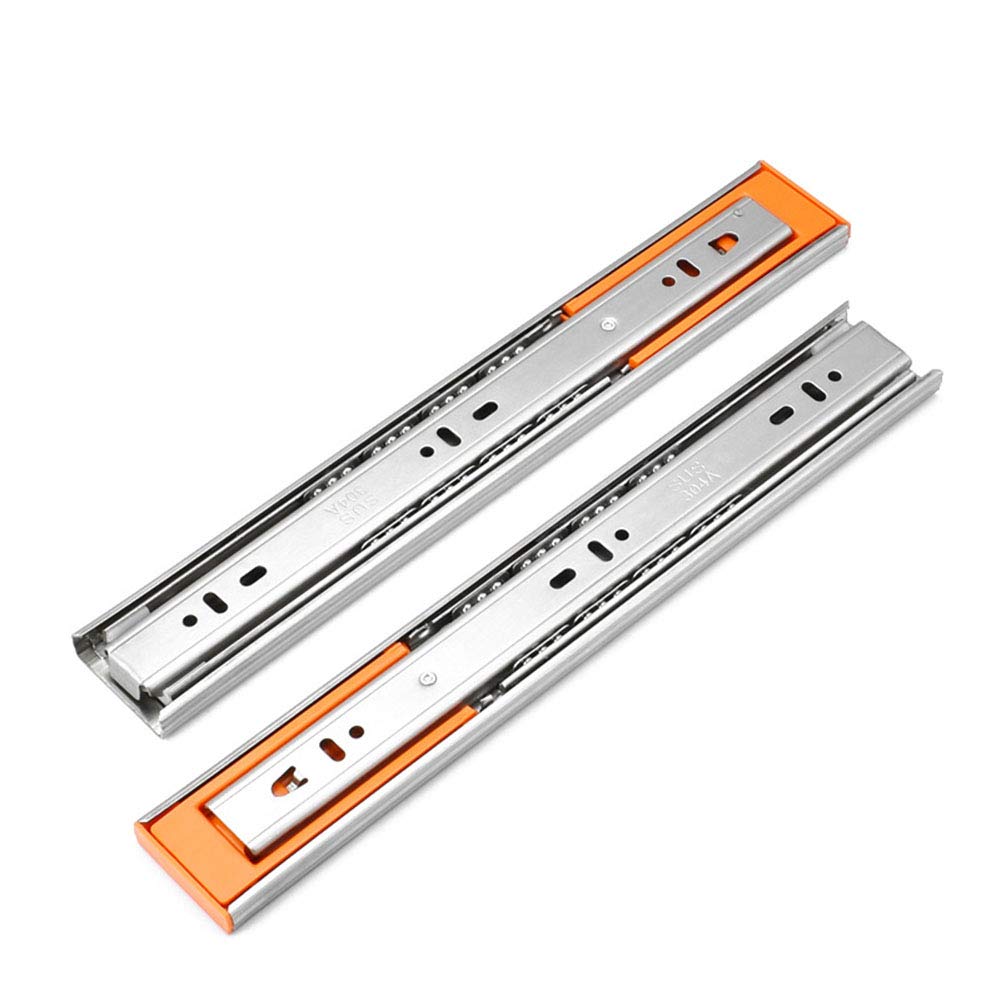 Edtara 1 Pair Stainless Steel Hydraumatic Drawer Slide Drawer Rail