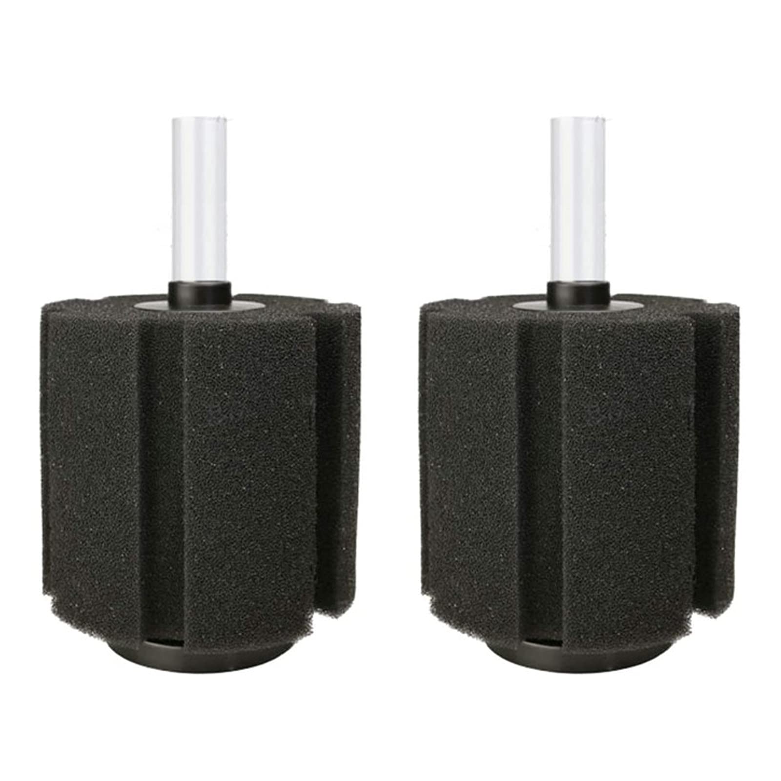 2 Pcs Sponge Filter,Fish Tank Filter,Sponge Filters for Aquarium,Fish Tank Aquarium Soft Biochemical Sponge Filter,Mini Cylinder Soft Biochemical Sponge Filter,for Fish Tank Water Pool