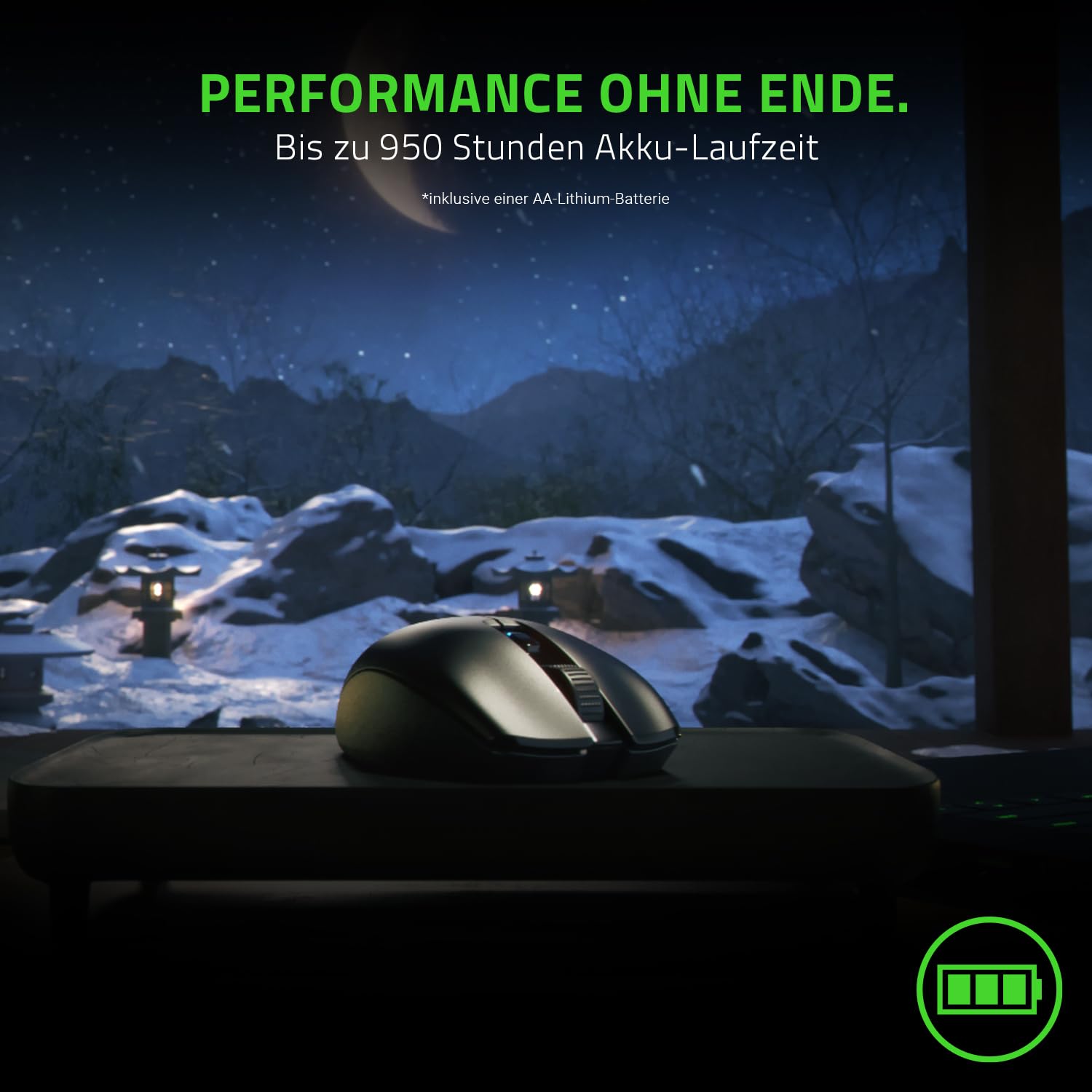 Razer Orochi V2 - Mobile kabellose Gaming-Maus mit bis zu 950 Stunden Batterie-Laufzeit (Ultra leichtes Design, 2 kabellose Modi, Mechanische Maus-Switches) Schwarz 4