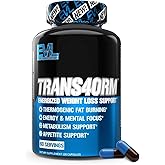 EVL Thermogenic Fat Burner Support - Fast Acting Weight Loss Energy and Appetite Support - Trans4orm Green Tea Supplement for Men and Women - 60 Servings
