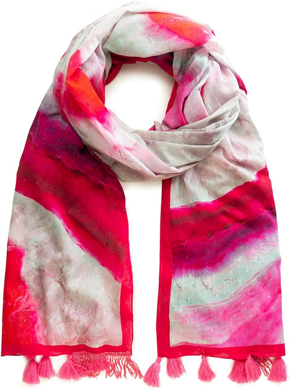Sciarpa Desigual Donna Tucano Patchwork - Modello Foul_Patchwork Tucan, Colore Bianco Tiza 1010, Taglia Unica