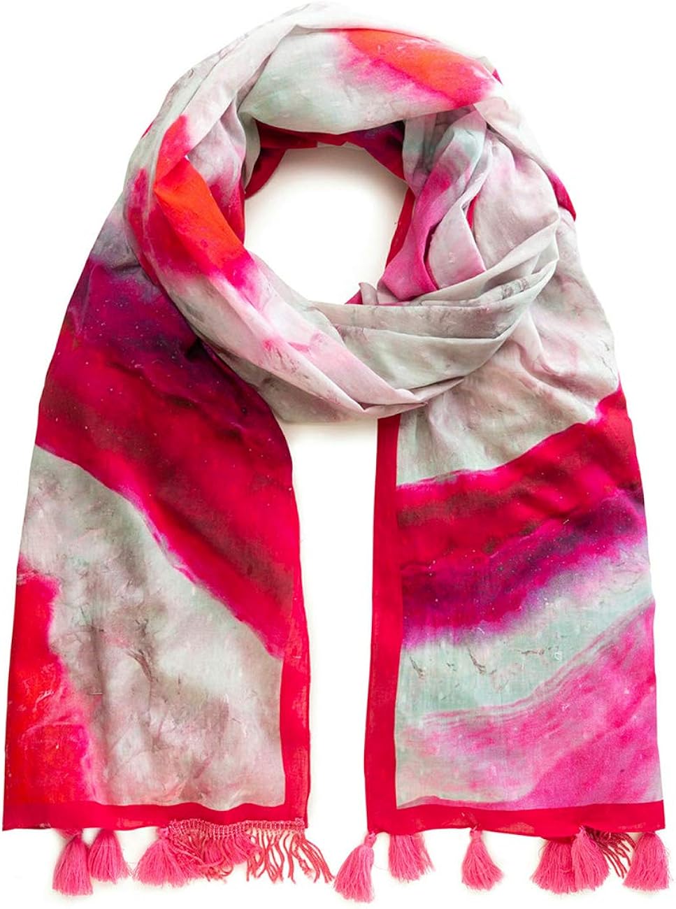 Sciarpa Desigual Donna Tucano Patchwork - Modello Foul_Patchwork Tucan, Colore Bianco Tiza 1010, Taglia Unica