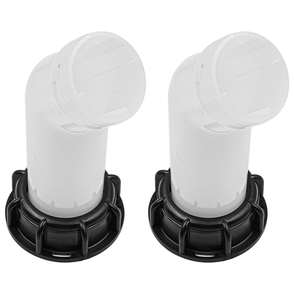 ANCLLO Pack of 2 IBC Drain Nozzle S60x6 Coarse Thread IBC Outlet Tap IBC Tank Accessories Drain Cover Nozzle Valve Cap Valve Inner Thread for IBC Tote Tank