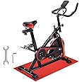 AW Fitness Indoor Cycling Exercise Stationary Bike Bicycle Cycle Trainer Cardio Workout with Non-Slip Mat Sport Bottle