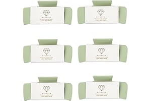 Loanzeg 8pcs Bridesmaid Proposal Gifts 4.1 Inch Square Set of 8 Bachelorette Hair Claw Clips ideas Bridal Shower Gift for Wedding Party Favors (6pcs Sage Green)