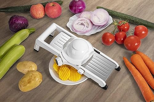 VEKAYA Mandoline Slicer for Kitchen, Stainless Steel Professional
