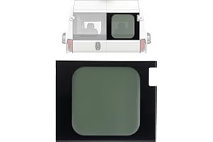 JMTAAT Back Stationary Window Glass Compatible with 2014-2023 Ram ProMaster Models with 270 Degree Hinged Doors Right Passenger Side Dark
