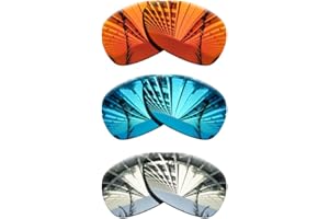 Polarized Lenses Replacement for Oakley Split Time Sunglasses - Silver Titanium+Blue+Fire Red
