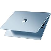 Compatible with MacBook Air 13.6 inch Case M4 M3 M2 2025-2022 [Like The Bare Device] Protective Hard Shell Matte Cover for MacBook Air 13 inch Case Model A3240 A3113 A2681- SkyBlue