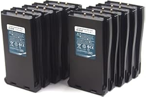 elxjar (10-Pack) 3.7V BL-1 1500mAh Li-ion Rechargeable Battery Replacement for Baofeng BF-666S BF-777S BF-888S BF-999S Retevis H-777 Arcshell AR-5 Ansoko Radios