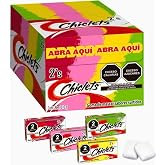 Chiclets Gum Adams Mexican Chewing Gum Pastillas Surtido 4 Mix Flavors 75 (Pack of 1)