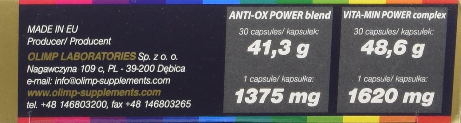 Olimp Gold VITA-MIN anti-OX super sport 60 Capsules, 60 count (Pack of 1) - Image 3
