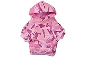 Casual Canine Camo Hoodie for Dogs, 7" XS, Pink