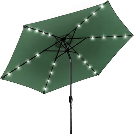 10 ft patio umbrella with solar lights