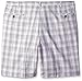 Haggar Men's Big-Tall Cool 18 Yarn Dye Check Pleat Front Short, Pewter, 44W