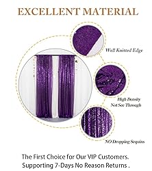 ShinyBeauty Purple 4FTx8FT Sequin Photo Backdrop