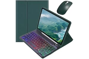 Colorful Backlight Keyboard for Galaxy Tab S6 Lite 10.4 inch Keyboard Case with Mouse Detachable Backlit Keyboard Cute Candy 